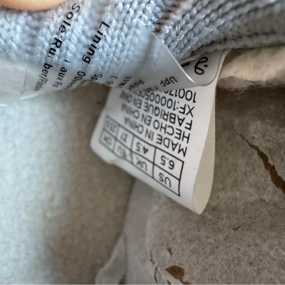 Toms Alpargata Resident Frost Gray Two Tone Felt Fleece Ortholite Shoes NWT 6.5 - Picture 4 of 6